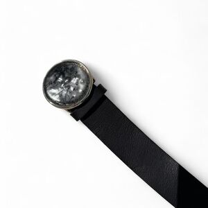 Qualheim Bollorini Vintage 2004 Black Leather Belt